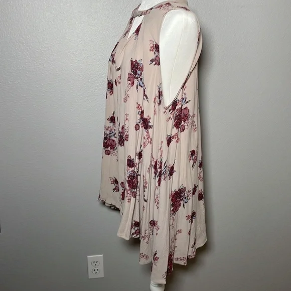 Free People Tree Swing Washed Stone Mini Dress Tunic with pockets - Picture 5 of 13